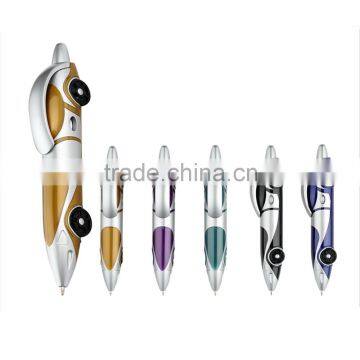 Factory wholesale novelty pen car shaped plastic ball point pen