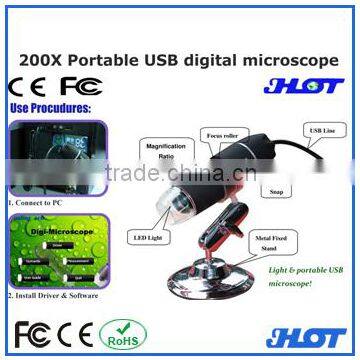 25-200 USB digital microscope with cheap price and high quality Lowest price