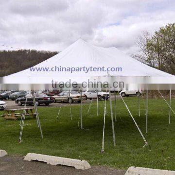 Chinese aluminum round tensile stretch tent poles for wedding parties