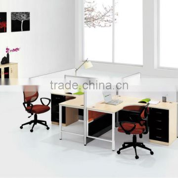 SUNRISE standard sizes of workstation furniture steel#panel partition for 4 person