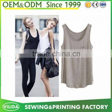 custom high quality in style vest breathable bigsize tank top