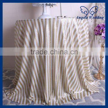 CL055D New 2015 wedding stripe sequin table cloth