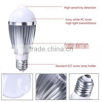 New Brand 7W/9W E27 PIR Infrared Body Sensor LED Light With CE ROHS photo-3