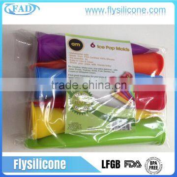 Home & Garden Ice Cream Tools Set OF 6 Silicone Ice Cream Pop Jelly Mold photo-3