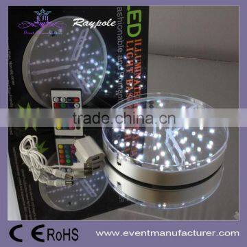 Wholesales RGBW wedding center piece uplighter 8 inch led round base