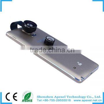 2015 top product 2 in 1 mobile phone lens with univesal clip, fisheye macro lens for IPhone,Smartphone camera lens