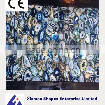 Artifical Blue Agate Marble Stone With Superior Quality photo-3