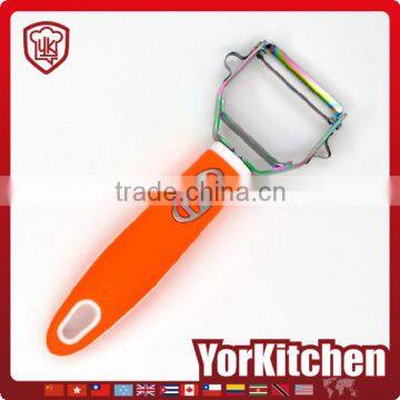 Novel design TPR handle Very popular chromeplate veggie veg peeler