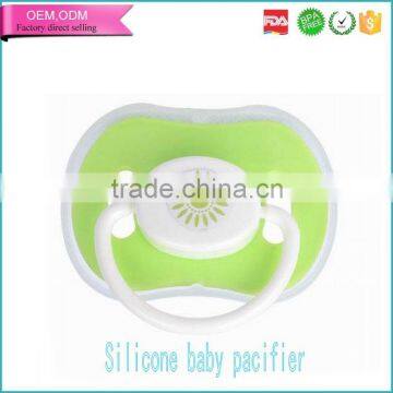 Factory custom bpa free silicone large nipple pacifier