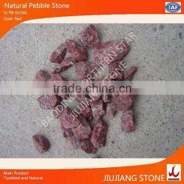 natural surface red color gravel stone