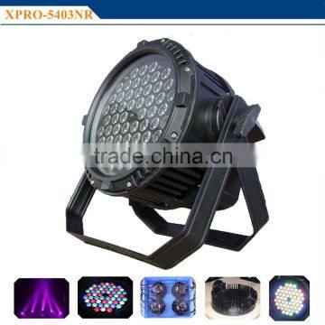 high quality RGBW 4 in 1 stage equipment DMX512 54x3w led par light