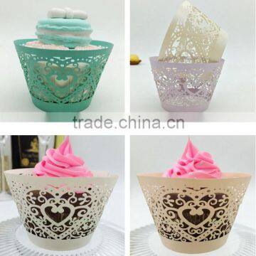 Cheap laser cut paper cupcake box