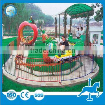 Cute Steel and Fiberglass Kids Rides Apple Train Roller Coaster for Sale photo-5