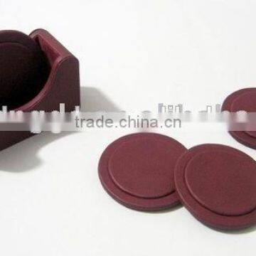 High Quality Customized Made-in-china Leather Coasters for Best(ZDS-016) photo-6