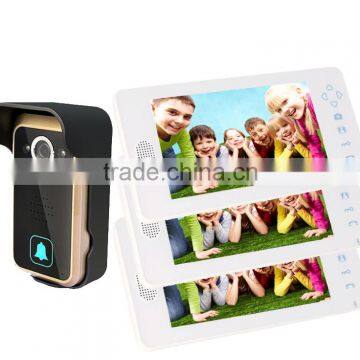 2.4G 7 Inch color video door phone, Wireless door phone video intercom unlock