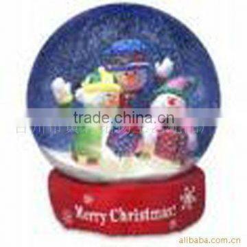 Inflatable snow globe for Christmas decoration