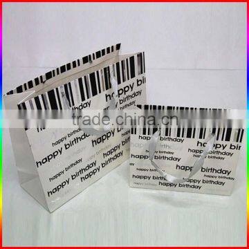 Birthday Gift Grey Paper Gift Packing Bag photo-2