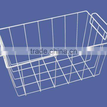 PF-S001 White chrome metal wire basket