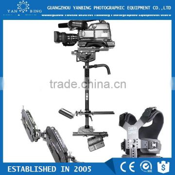 Factory supply LAING double arms+vest camera video stabilizer steadycam with power system loading 6-16kg