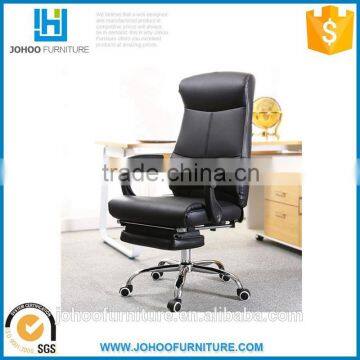 J86 Wholesale Price Portable Reclining Chair High Back Ergonomic PU Leather Office Chair with Footrest