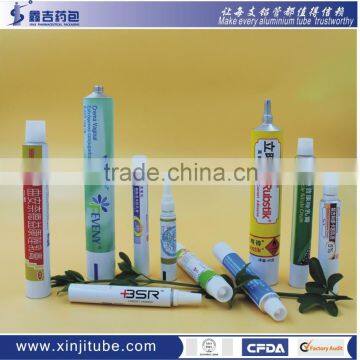 Empty Hair dye collapsible / flexsible aluminium tube / ISO 9001 / BS2006 standard