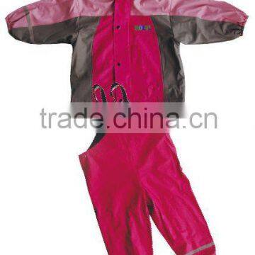 pu/pvc kids rain suit