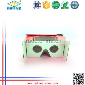 V2 Custom Google Cardboard VR 3D Glasses with Logo and Color printing