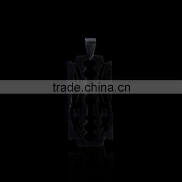 Fashion Jewelry Blade Design Pendant Necklace 316L Stainless Steel for Men Women photo-3