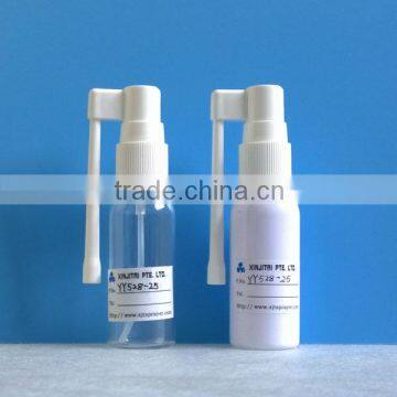 25ml Pharmaceutical PET Very Long Nozzle Spray Bottle, Cosmo Shape, Screw Neck