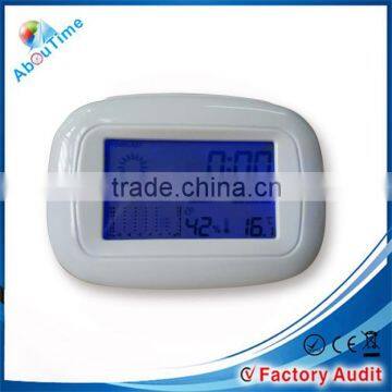 Home decorating weather station clock from china watch manufacturer