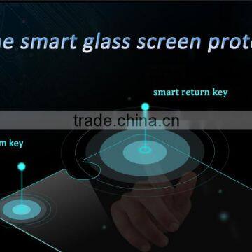 2016 Smart Tempred Glass for Iphone 6 With Confirm and Return Button