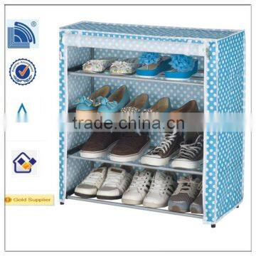 2014China Manufacture Covered Plastic Shoe Racks For Small Spaces