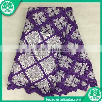 Polyester Multi-color Guipure Cord Bridal Lace Fabric Market in Dubai Wholesale photo-4