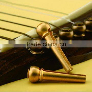 Metal Acoustic Guitar Bridge Pins Guitar Strings Fixed Cone String Pins String Nails Pure Copper 27*8*8mm Professional