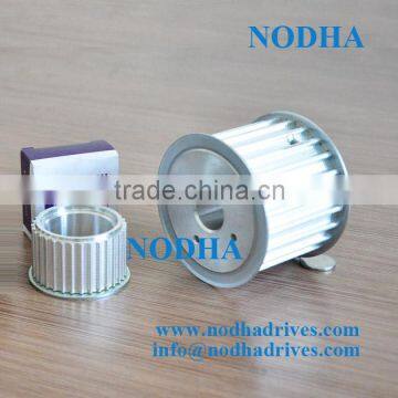 Aluminum timing pulley HTD8M with flange