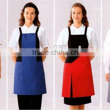 HOT selled 65%cotton&35%polyester kitchen housekeeping apron