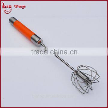 BT0150 12" Rotating Whisk With PP Handle 12" Revolve Egg Beater With 430 Stainless Steel Function Part 12" Rotary Egg Whisk photo-4