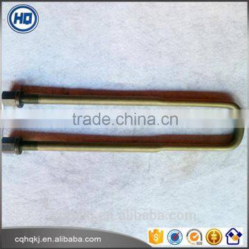 Golden Fine-polished Carbon Steel 10.9 Grade Full Round Thread U Bolts for Hino