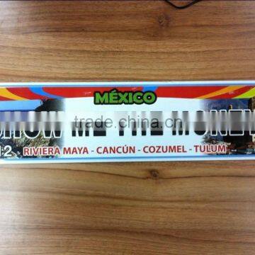 Mexico embossed license plate aluminum plate