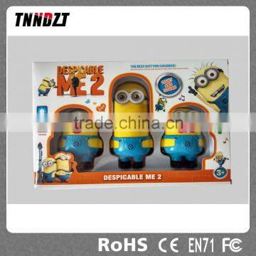 Despicable Me2 3 in 1 Minion Kids Toys Minion Story toys with light and sound the best gift for kids