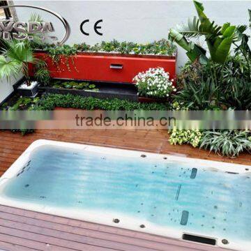 Europe style Acrylic fiberglass 5.8 meters portable swim spa