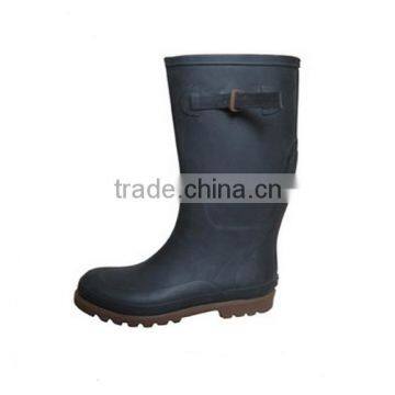 Black Comfortable and durable clear worker rubber rain boots