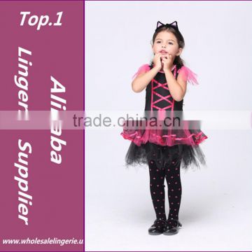 Halloween Christmas Costumes Kids Girls Children Cat Kitty Princess Catwoman Style Dress Party Cosplay Performance Clothes