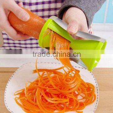 2016 Easy Use Manual Grip Veggie Spaghetti Maker , Custom Logo Vegetable Spiral Slicer , Update Improved Spiralizer Dishwasher