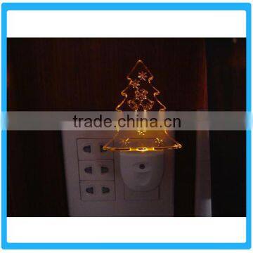 Acrylic Mini Christmas Xmas Bedroom Induction Lamp,Plstic Children Sensor Night Lights