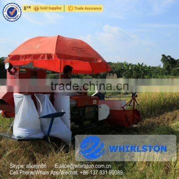 Whirlston harvester in IndiaTop quality middle wheat rice paddy grain harvester machine