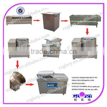 Semi Automatic Potato Chips Production Line Potato Washing Machine