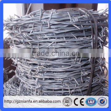 Stock 12*14# 50m per Roll Galvanized Barbed Wire Fencing Wire(Guangzhou Factory) photo-2