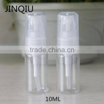 Factory Direct Sale 10ML/15ML PET Mini Transparent Sprayer Lotion Bottle for Cosmetic