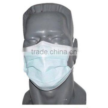 Medical disposable nonwoven face mask with earloop / tiers with 3ply (Nonwoven face mask-Q)